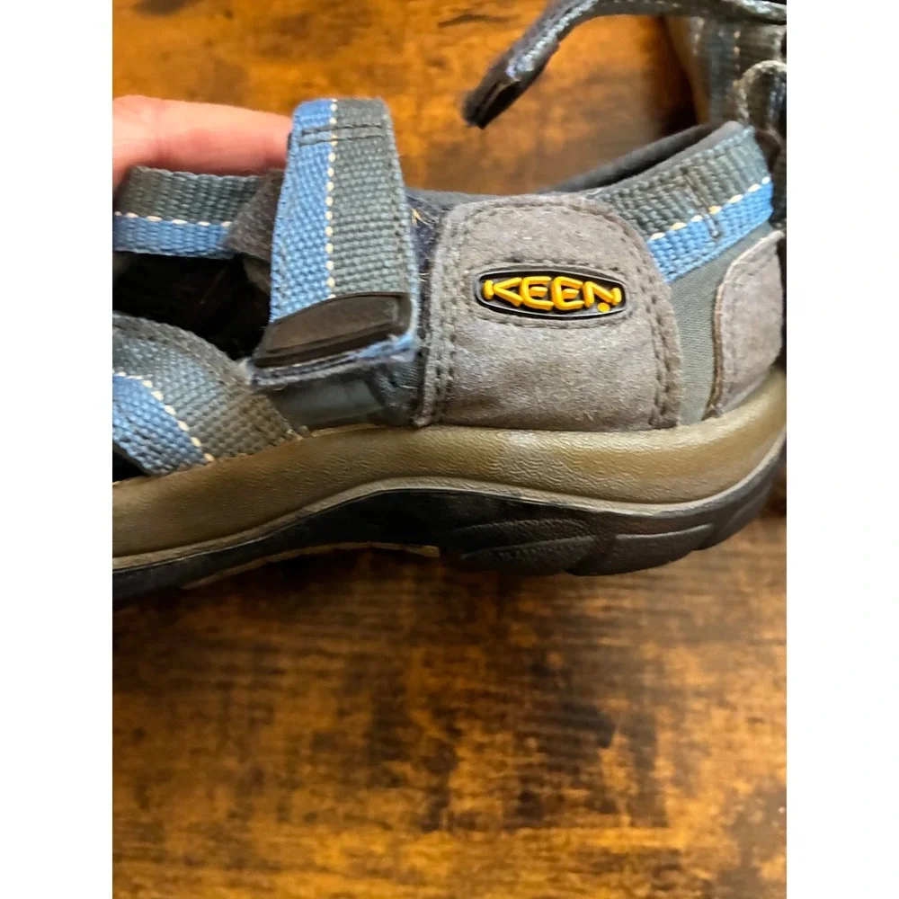 KEEN Kids Newport H2 Waterproof Hiking Sandals Blue Gray Outdoor Shoes